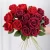 Import Fake Plastic Simulation Artificial Rose Flowers for Home Wedding Party Events Decoration from China
