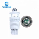 Meteorological station with six weather sensors integrate rain sensor