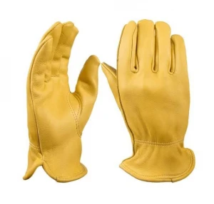 Men's Cowhide Leather Work Gloves