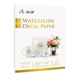 A-SUB® Ink Jet Water Slide Decal Paper With Excellent Ink Capacity