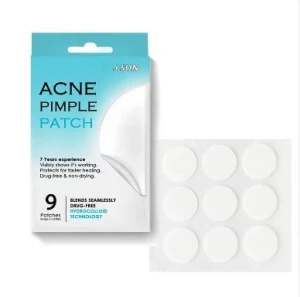 9 count Hydrocolliod Acne pimple Patch for Face, Invisible Zit Patch with Tea Tree Oil & Calendula Oil, Blemish Patch