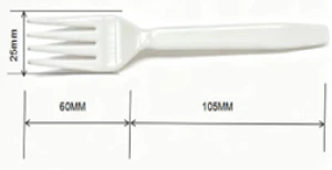 (PP) Disposable White Plastic Fork –  PP Food Grade Fork