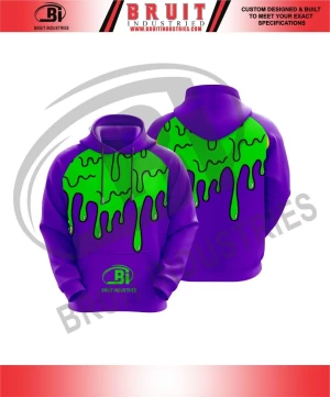 Sublimation Custom  2 pocket new design Multi color wearable oversized hoodie