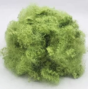 high elastic polyester staple fiber Green HC fiber