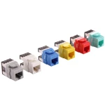 Cat5e UTP 180 Degree Keystone Jack 8P8C RJ45 Punch Down Module with 50 Micron Gold Plated Contacts