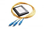 1x2 Box Type PLC Splitter With Output Fiber And Connector For FTTX