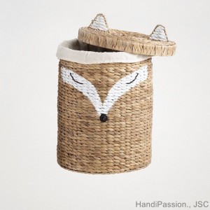 Woven Water Hyacinth Basket Seagrass Laundry Basket Storage Basket Animal Basket