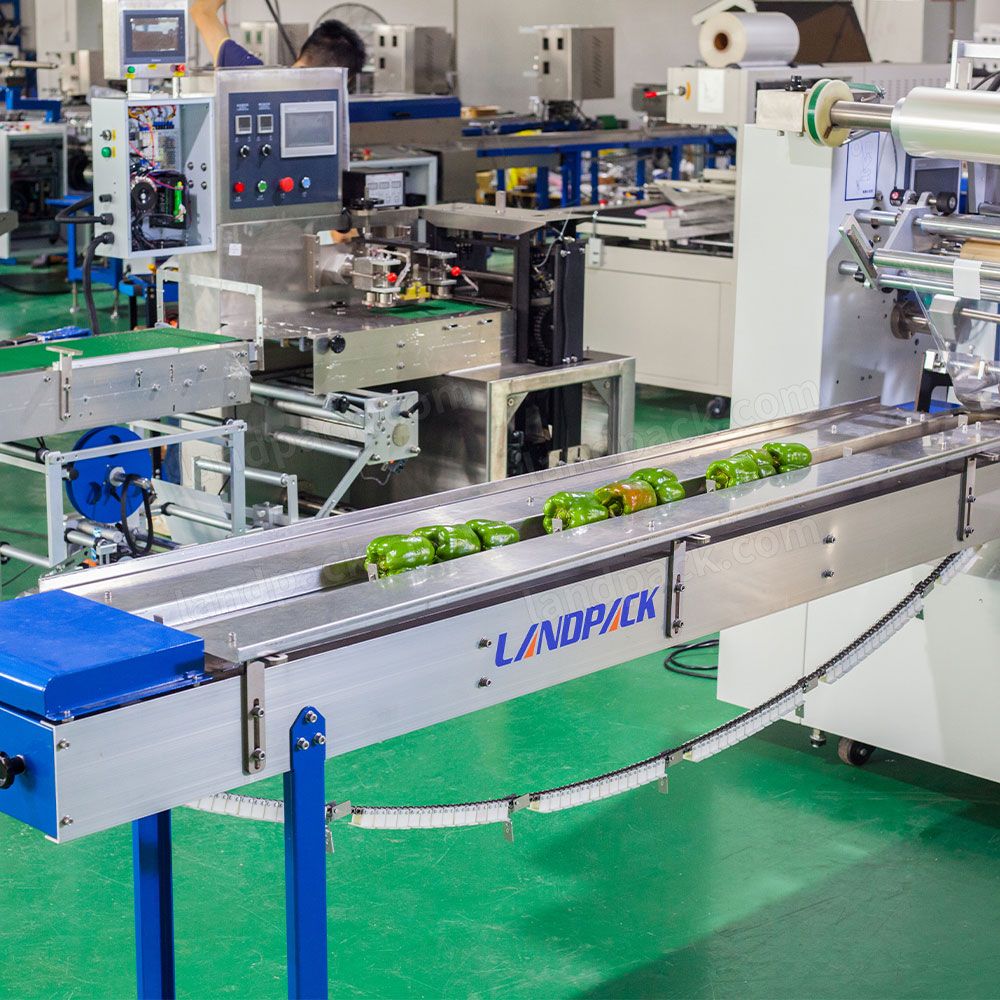Buy Automatic Vegetable Packaging Machine Horizontal Flow Wrap Machine ...