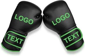 High End Training Durable Custom Logo Leather Boxing Gloves