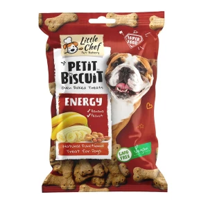 Natural Functional Vegan treats for dogs - Little Chef Petit Biscuit - Energy recipe