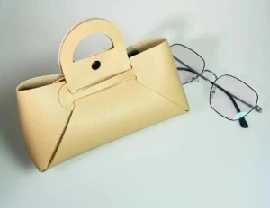 Hand carrying PU soft bag glasses case