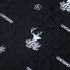 100% Polyester Quilted Embroidery Fabric with Filling Black Deer Pattern