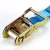 Import 100% Polyester webbing with double J hook ratchet tie-down strap from China