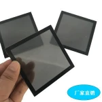 100*100mm silk screen printing black toughened glass