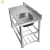 Import 100*50*80cm HY-F100 new single bowl stainless steel kitchen sink from China
