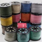 100yards/roll 26mmx1.5mm Faux Suede Cord/Thread/wire for bracelet diy Jewelry Findings & Components cord Accessories
