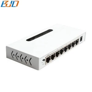 10/100/1000Mbps Full-Duplex 8 Port Gigabit Switch HUB LAN Gigabit Ethernet Desktop Network Switches White