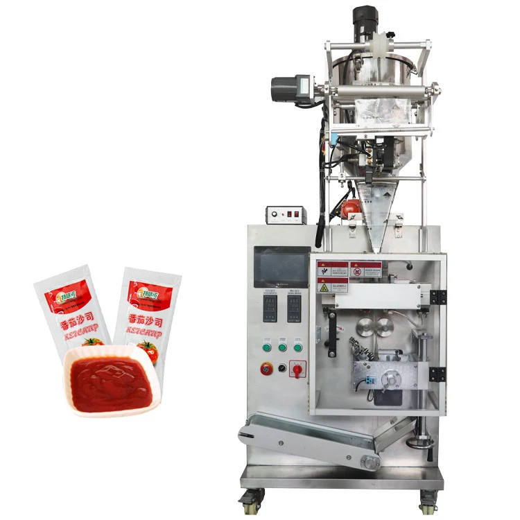 10ml olive oil/tomato paste sauce sachet filling and sealing packing machine