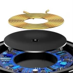 10W Qi Wireless Charger for iPhone X/8/8 Plus/Samsung Galaxy Note 8/S9/S9+/S8 Ultra Thin Slim Aluminium Alloy Fast Charging Pad