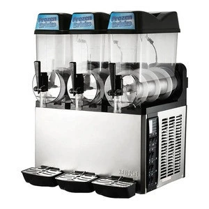 12L  china three flavour  slushy  machine with led light on the top of the cover