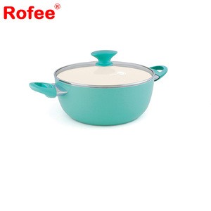 12pc Ceramic Non-Stick Cookware Set, Turquoise