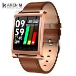 1.3 Inch Full Touch Screen IP68 Waterproof Smart Watch Heart Rate Blood Pressure Fitness Tracker  K6 Smartwatch Clock