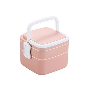 1300ml Bento Box 2 Layer Japanese Lunch Box With Spoon Lunch Box For Kids Bento