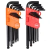 13pcs Ball End Imperial SAE 3/64&quot;-3/8 Inch 13-piece Metric 1.27-10mm Plastic Hold Black Hex Wrench Allen Key Set