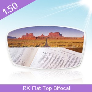 1.50 CR39 RX Flat Top Bifocal optical eyeglasses lenses
