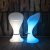 16 colors lonely led plastic high waterproof glow light illuminated bar chair