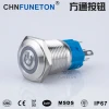 16MM Latching Pushbutton Switch 5/8&quot; 12V-24V 5A Power Angel Eye LED Light Metal Toggle Push Button Switch