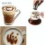 Import 16pcs Coffee Stencil Filter Coffee Maker Cappuccino Barista Mold Templates Strew Flowers Pad Spray Art Coffee Tools from China