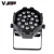 Import 18pcs 18w 6in1 rgbaw uv zoom par led stage lighting for event party show from China