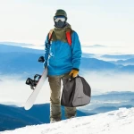 2 Compartments Snow Gear Travel Shoulder Bag Snowboard boot shoes bag Ski Bag for Ski Helmets Goggles Gloves Ski Apparel Boot