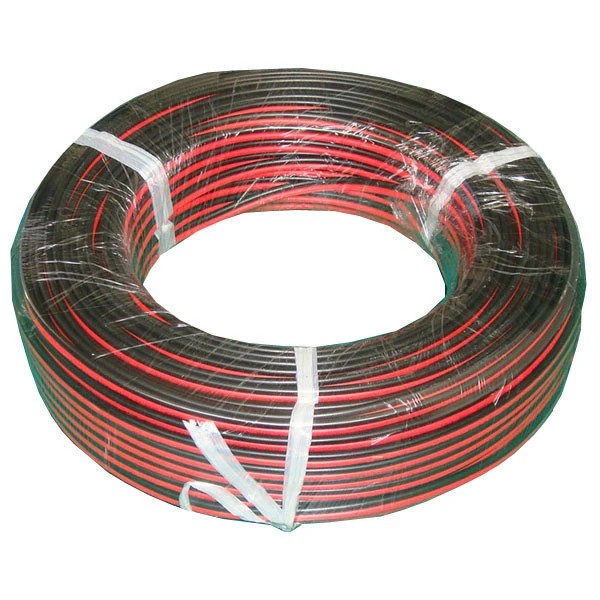 2 cores flat black and red speaker wire electrical wire