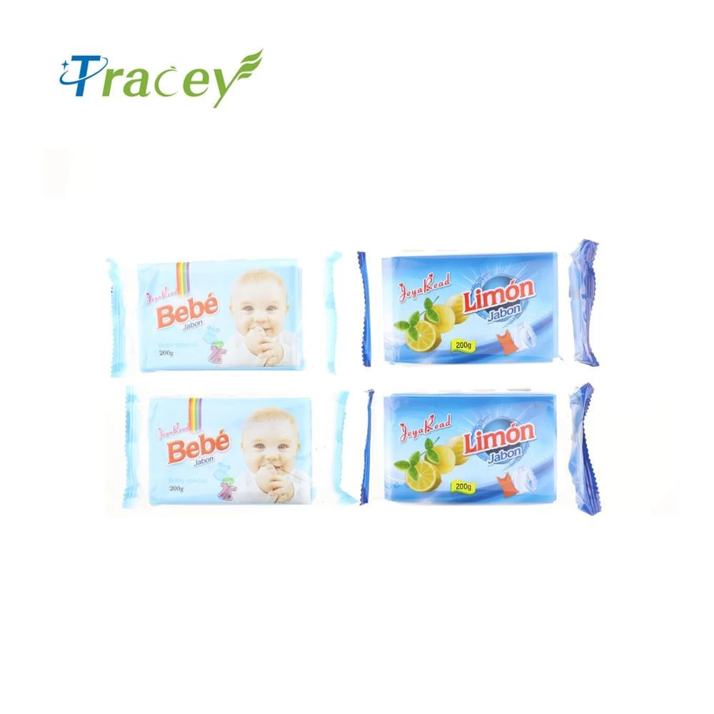 200g baby special rectangle blue color detergent  laundry soap with fragrance for home/family/bar