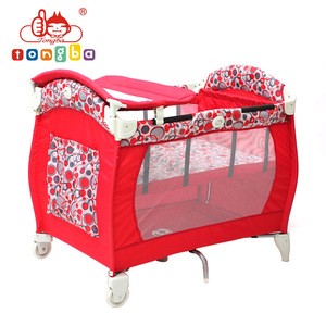 2015 China manufacture baby bed with wheels
