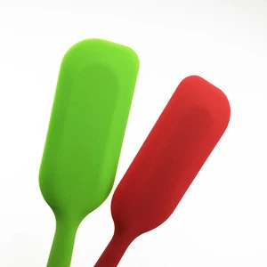 2015 New design best silicone spatula one piece silicone mixing spatula