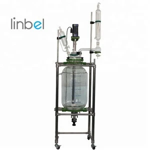 2018 Linbel Double Layer 50L Chemical Industry Glass Reactor