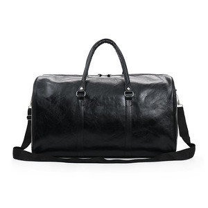 2019 fashionable weekend travel training bag cheap vintage pu leather travel bag