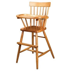 2019 Good Quality Furniture Wooden Sitting Baby High Chair