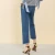 Import 2019 Hem Splicing Blue Denim Pants Pantalones De Mujer Jeans Women from China