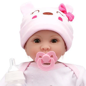 2019 hot selling cheap Silicone baby doll toys 22inch reborn baby dolls newborn baby dolls for new year gifts