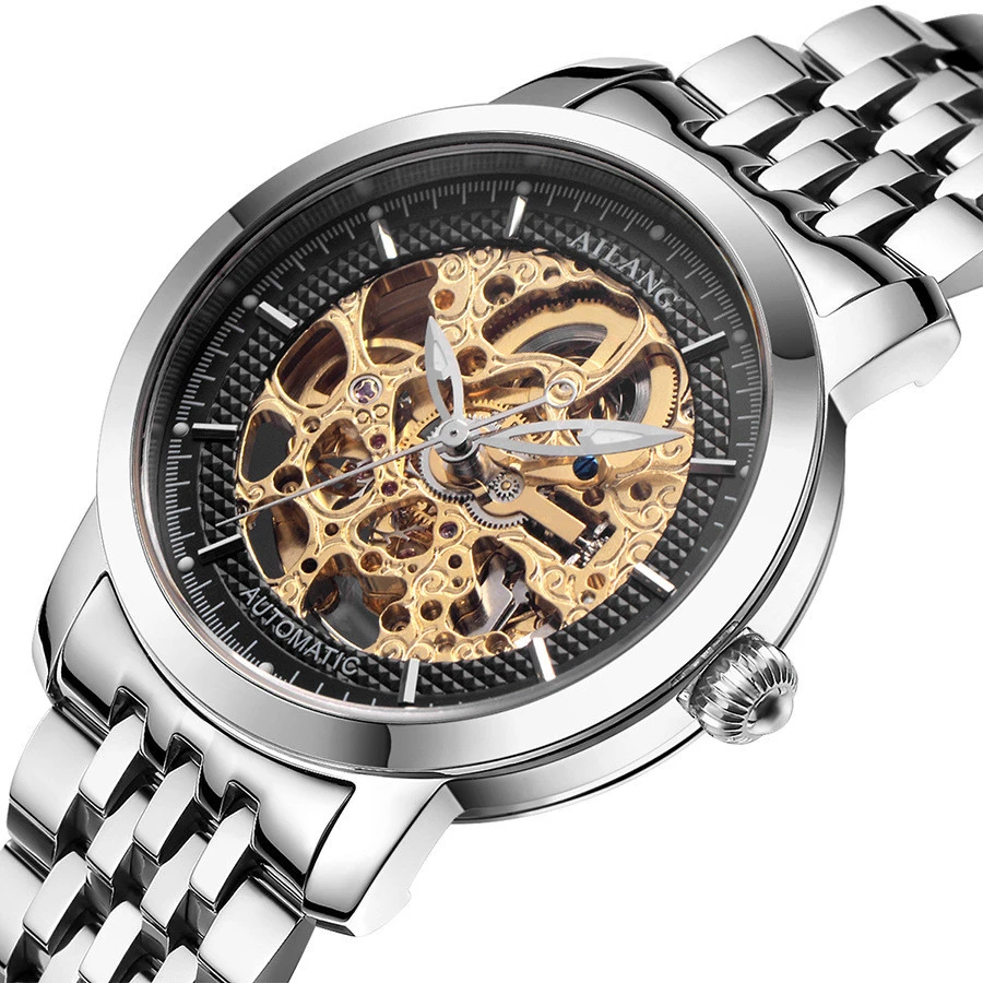 2019 Luxury Skeleton Luminous Men Wrist Watches OEM Automatic Mechanical Watch