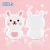 Import 2020 cute silicone vibrating baby teether baby biter chewing gum soother bunny teether from China