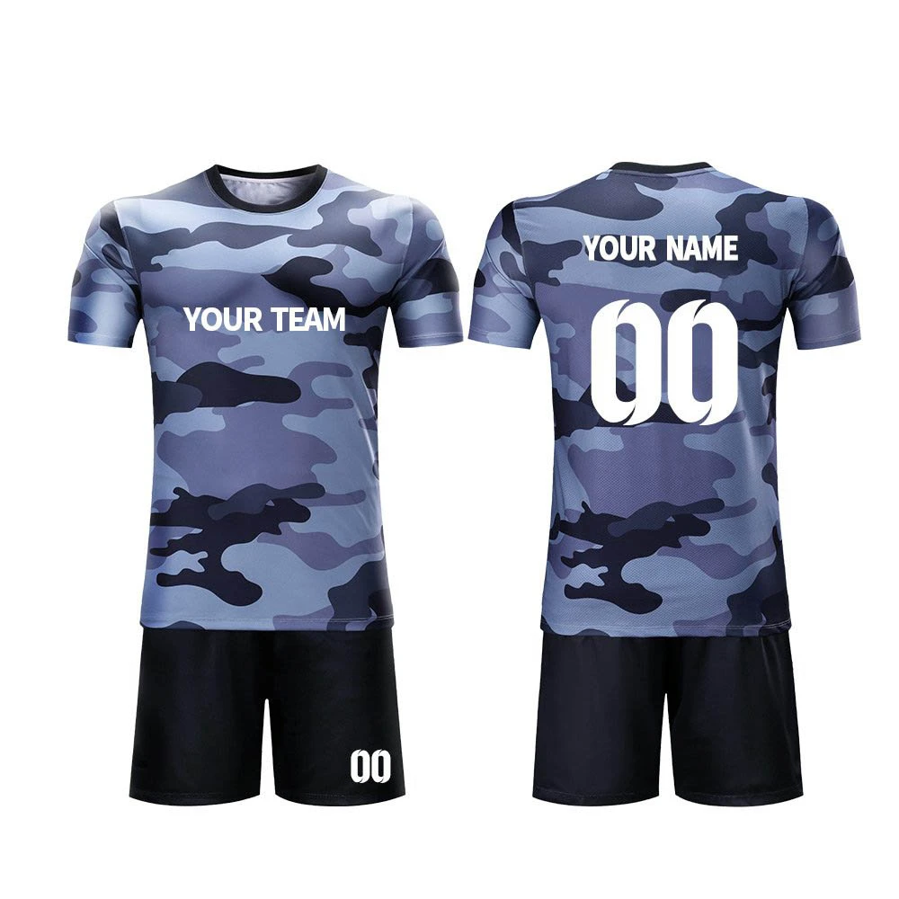 2020 Fashion vivid print Custom logo sports soccer jersey set with name number