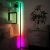 2020 New Design Black White Corner Standing Light RGB Remote LED Corner Floor Lamp For Living Room Decoration