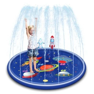 2020 new style inflatable  Rocket spray pad children Outdoor game sprinkler for kids water spray mat inflatable  for sale