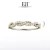 Import 2020 Popular Twisted Designed 18k Two-Tone Gold Diamond Wedding Band Ring from China