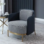 2020 Wholesale luxury european modern customized home furniture single sofa leisure chair for living room